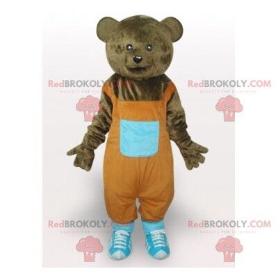 Brauner Tigergepard REDBROKOLY Maskottchen in Sportbekleidung / REDBROKO_01649