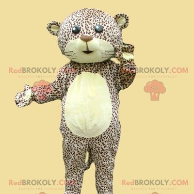 Cane leone marrone REDBROKOLY mascotte in abbigliamento sportivo / REDBROKO_01682