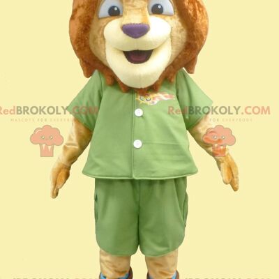 2 mascotte dell'orso bruno REDBROKOLY in abbigliamento sportivo / REDBROKO_01874