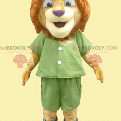 2 mascottes ours brun REDBROKOLY en tenue de sport / REDBROKO_01874