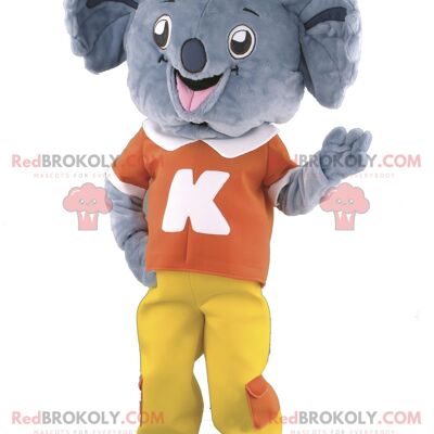 Mascotte de lionceau REDBROKOLY en tenue verte / REDBROKO_01875