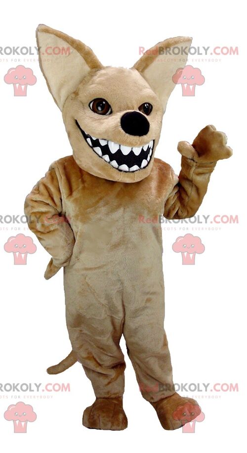 Funny and original brown dog REDBROKOLY mascot / REDBROKO_01968
