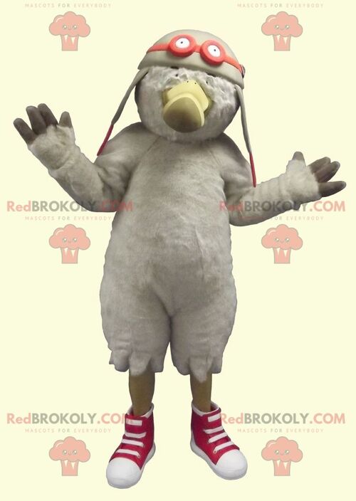 Brown fox REDBROKOLY mascot in sportswear / REDBROKO_02109