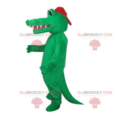 Mascotte REDBROKOLY coccodrillo verde drago gigante / REDBROKO_02515