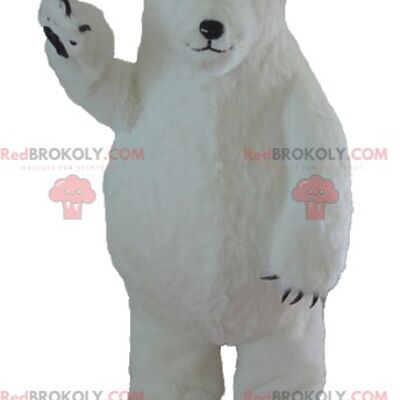 Mascotte de gros ours en peluche marron REDBROKOLY avec une salopette verte / REDBROKO_02582