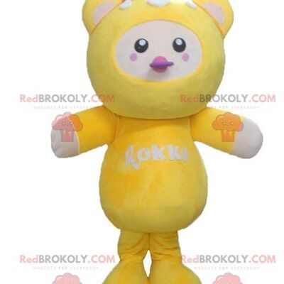 Todo oso de peluche blanco peludo REDBROKOLY mascota / REDBROKO_02611