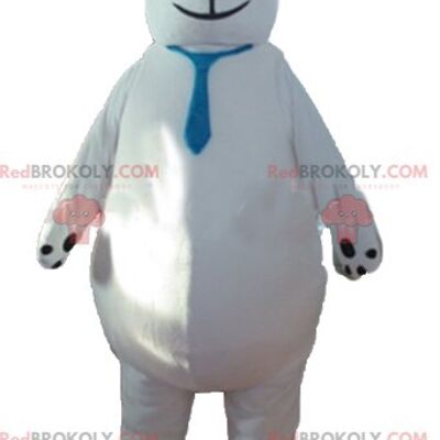 Polar bear REDBROKOLY mascot with a vest and a bow tie / REDBROKO_02615