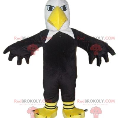 Pigeon seagull REDBROKOLY mascot in cowboy outfit / REDBROKO_02632