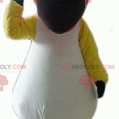 Mascotte de toucan perroquet noir blanc et jaune REDBROKOLY / REDBROKO_02645