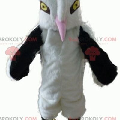 Stork seagull REDBROKOLY mascot with a cap and a jersey / REDBROKO_02647