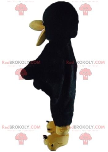 Hibou REDBROKOLY mascotte hibou noir et blanc en costume / REDBROKO_02673 3