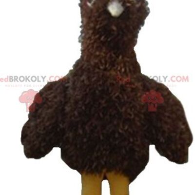 REDBROKOLY mascot beautiful eagle black white and yellow giant very realistic / REDBROKO_02682