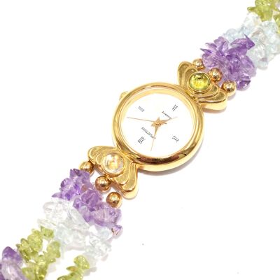Watch made from real gemstones