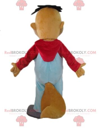 Mascotte d'ours en peluche marron REDBROKOLY en tenue colorée avec des lunettes / REDBROKO_02753 2