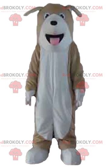 Mascotte de chien tacheté blanc et marron REDBROKOLY / REDBROKO_02764 1