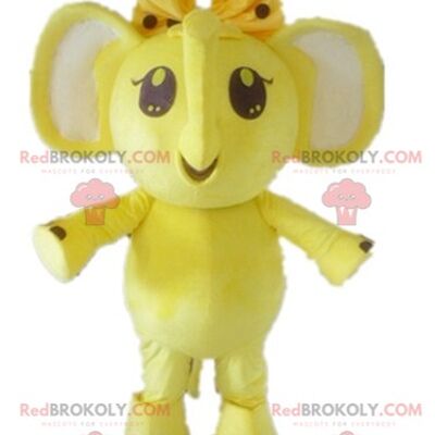 Elefante morado y blanco REDBROKOLY mascota / REDBROKO_02834