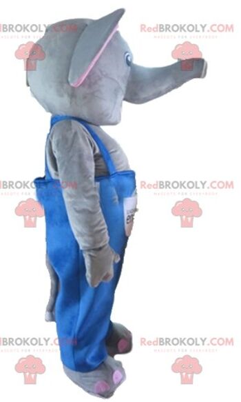 Mascotte d'éléphant gris doux et impressionnant REDBROKOLY / REDBROKO_02847 3