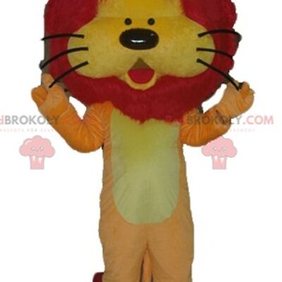 REDBROKOLY mascotte beige leone tigre dall'aspetto feroce / REDBROKO_02871