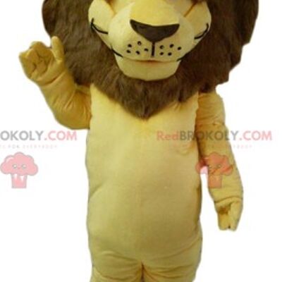 REDBROKOLY mascot orange white and brown lion very original and colorful / REDBROKO_02894