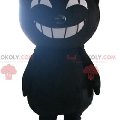 Dark brown tiger REDBROKOLY mascot bear in colorful outfit / REDBROKO_03038