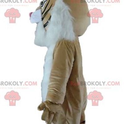 Very realistic brown and white meerkat REDBROKOLY mascot / REDBROKO_03118