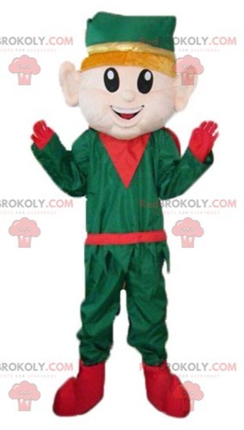 Giant red and green baby doll REDBROKOLY mascot / REDBROKO_03305