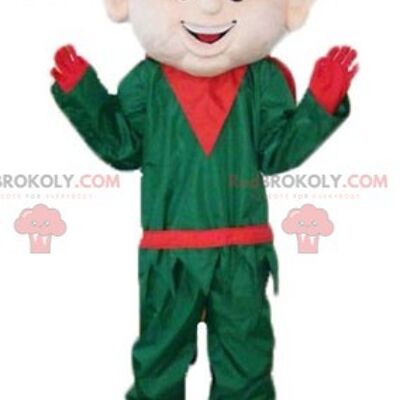 Giant red and green baby doll REDBROKOLY mascot / REDBROKO_03305