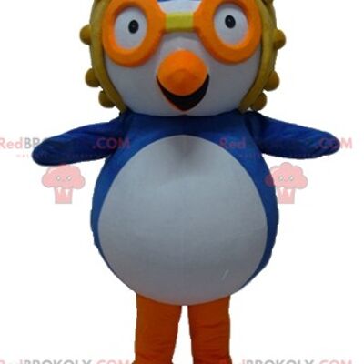 Mascotte REDBROKOLY del fumetto blu e bianco / REDBROKO_03359