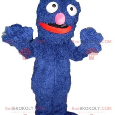 Sesame Street Grover blaues Monster REDBROKOLY Maskottchen / REDBROKO_03450