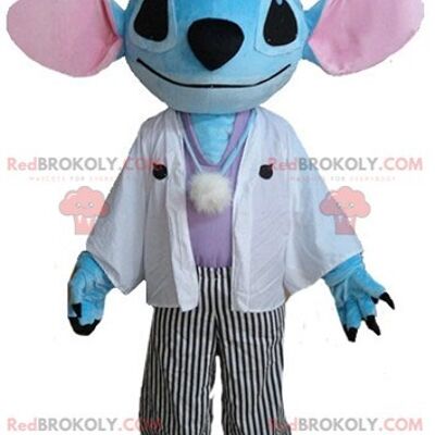 Kleiner Junge REDBROKOLY Maskottchen im gelben und blauen Outfit / REDBROKO_03521