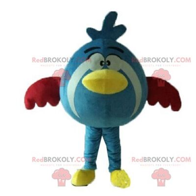 Pájaro negro y amarillo mascota REDBROKOLY del famoso juego Angry birds / REDBROKO_03564