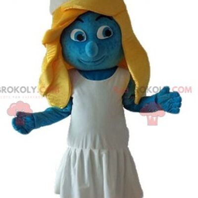 Smurfette REDBROKOLY mascot from the famous comic strip The Smurfs / REDBROKO_03589