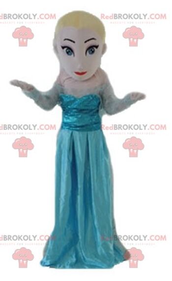 Mascotte de fille princesse rousse REDBROKOLY avec des tresses / REDBROKO_03608 1