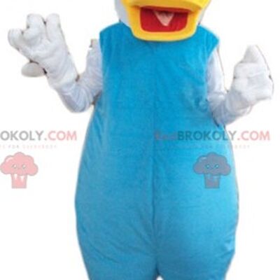 Boy REDBROKOLY mascot in blue outfit with a cap / REDBROKO_03693