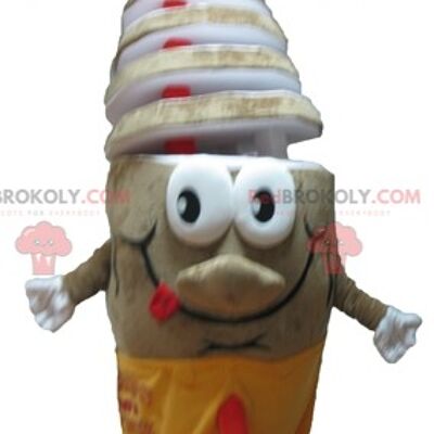 Ice cream cone REDBROKOLY mascot / REDBROKO_03774