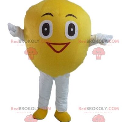 Giant and smiling red apple REDBROKOLY mascot / REDBROKO_03790