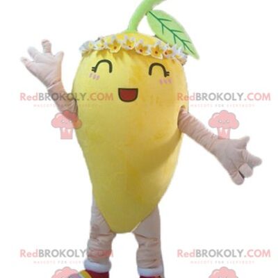 Boy REDBROKOLY mascot with a head in the shape of a banana / REDBROKO_03799