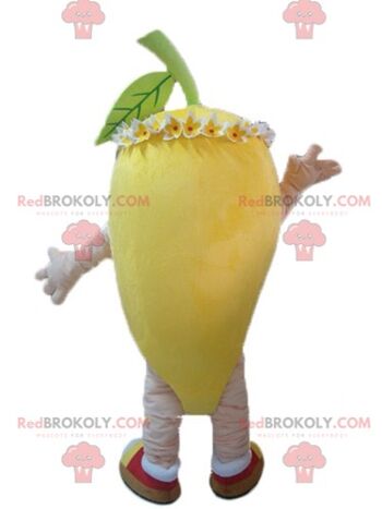Mascotte de garçon REDBROKOLY avec une tête en forme de banane / REDBROKO_03799 2