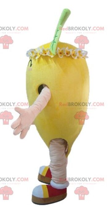 Mascotte de garçon REDBROKOLY avec une tête en forme de banane / REDBROKO_03799 3