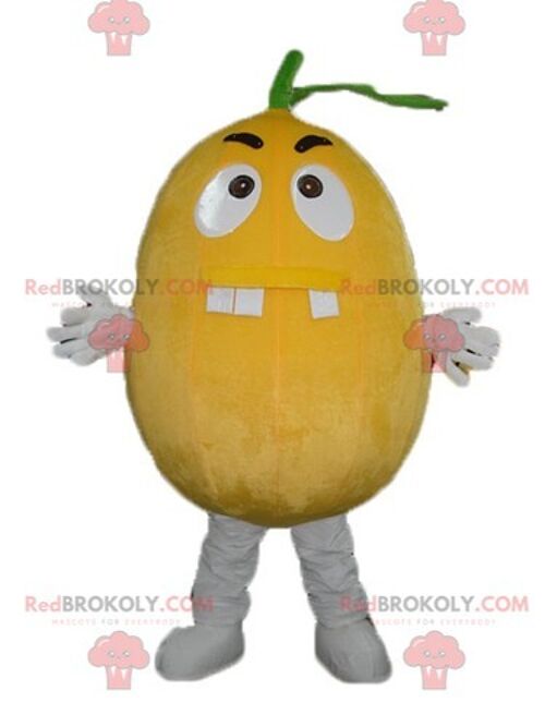 Giant yellow banana REDBROKOLY mascot / REDBROKO_03822