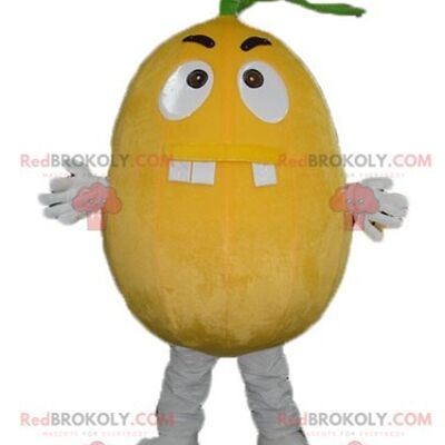 Giant yellow banana REDBROKOLY mascot / REDBROKO_03822