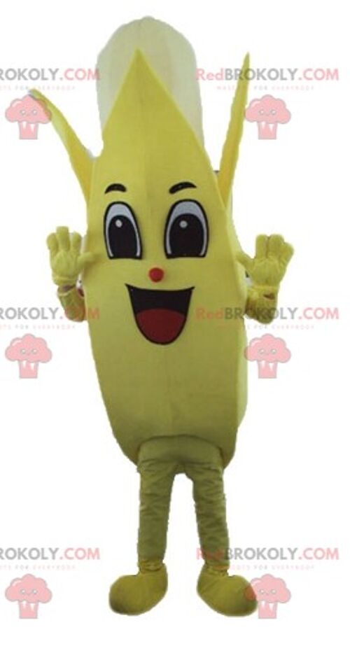 Very realistic giant yellow pear REDBROKOLY mascot / REDBROKO_03825