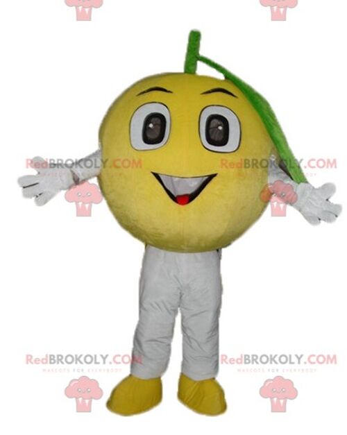 Giant yellow and white banana REDBROKOLY mascot / REDBROKO_03826