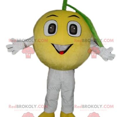 Giant yellow and white banana REDBROKOLY mascot / REDBROKO_03826