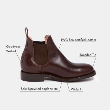 Pneu chocolat DENISE Chelsea Boot 4