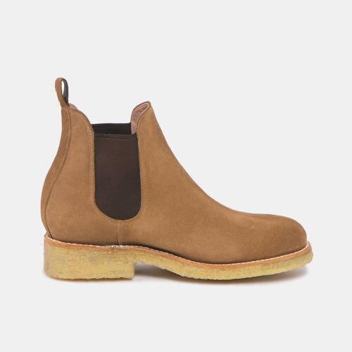 ARMANDO Chelsea Boot Natural Beige Suede