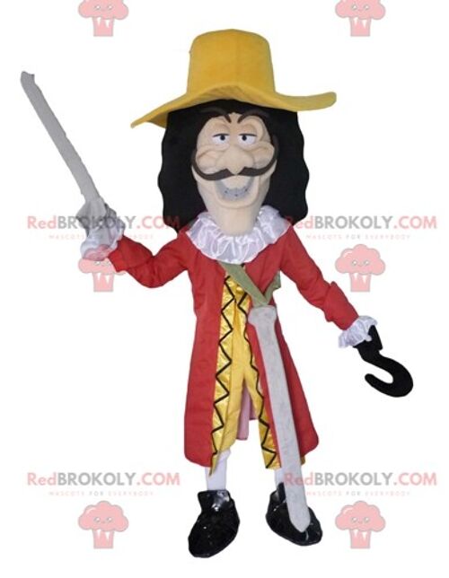 REDBROKOLY mascot Captain Hook villain character in Peter Pan / REDBROKO_03900