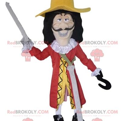 REDBROKOLY mascot Captain Hook villain character in Peter Pan / REDBROKO_03900