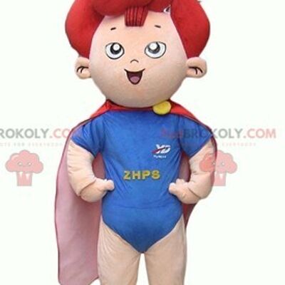 Scarecrow doll REDBROKOLY mascot girl with red hair / REDBROKO_04028