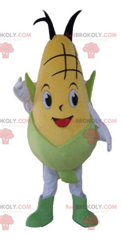 REDBROKOLY mascot big man of giant green bean potato / REDBROKO_04149
